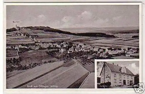 00800 Ak Gruß aus Offingen Gasthof zum Adler 1954