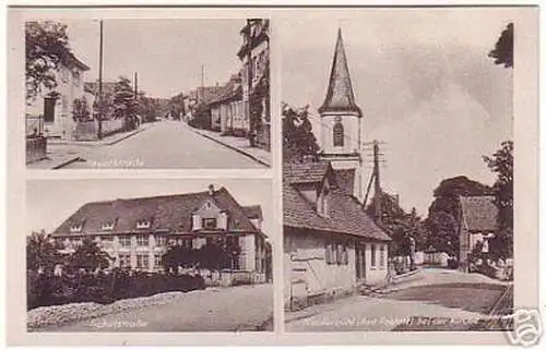 03069 Mehrbild Ak Niederbühl Schulstraße usw. um 1950