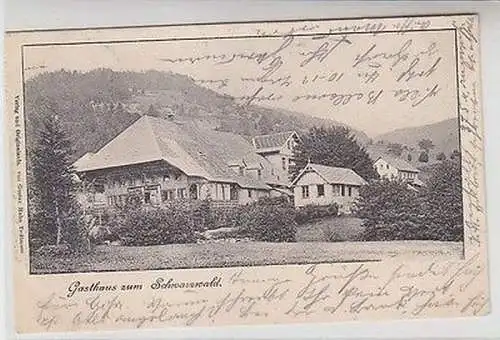 17420 Ak Todtmoos Gasthaus zum Schwarzwald 1901