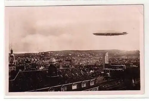 57719 Ak Luftschiff "Graf Zeppelin" über Stuttgart 1929