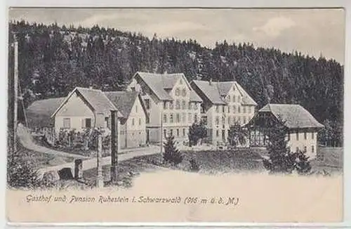 50408 Ak Gasthof und Pension Ruhestein im Schwarzwald 1905