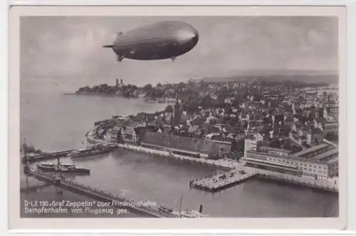 65635 Foto Ak D-LZ 130 'Graf Zeppelin' Friedrichshafen Dampferhafen 1939