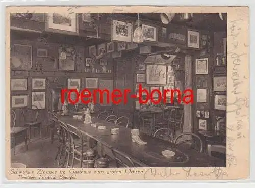 60828 Ak Heidelberg Altberühmtes Studentenlokal Gasthaus zum roten Ochsen 1929