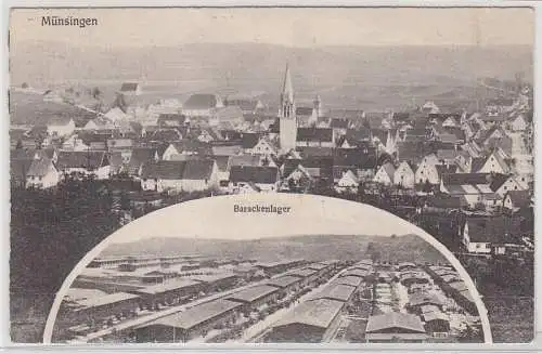 66948 Mehrbild Ak Münsingen Barackenlager 1912