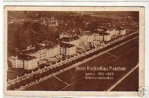 10861 Ak Neues Krankenhaus Mannheim erbaut 1913-1922