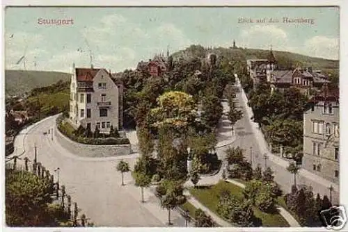 33658 Ak Stuttgart Blick auf den Hasenberg 1909