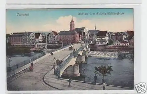 32719 Ak Cannstatt mit König Wilhelm Brücke um 1910