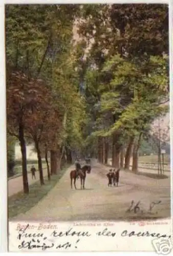 03077 Ak Baden Baden Lichtenthaler Allee 1905