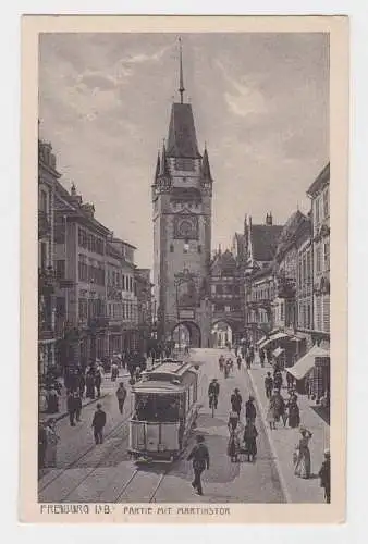 08755 Ak Freiburg i.B. Partie am Martinstor 1927