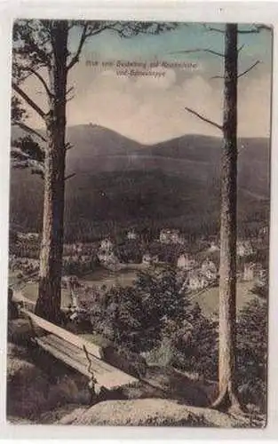 46518 Ak Blick von Heidelberg auf Krummhübel Schneekoppe