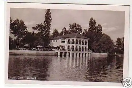 25553 Ak Radolfzell Strand Café um 1940