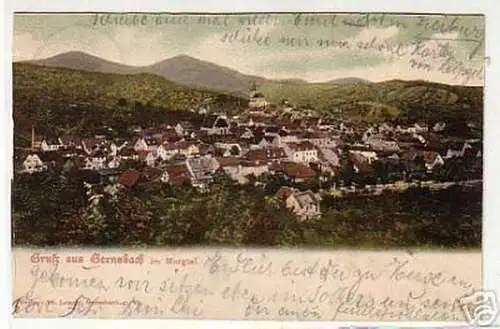 09541 Ak Gruss aus Gernsbach im Murgtal 1903