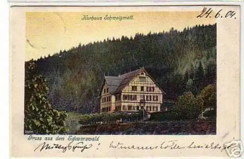 00553 Ak Gruß aus dem Schwarzwald Schweigmatt 1904