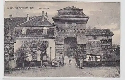 62056 Ak Kloster Maulbronn Eingangstor 1912