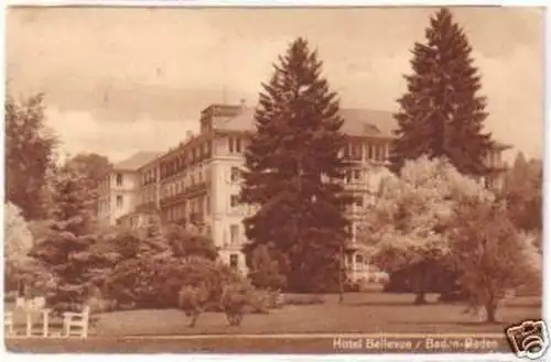 23014 Ak Baden Baden Hotel Bellevue 1928