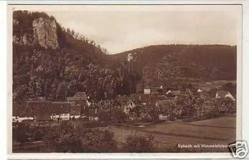 29389 Foto Ak Eybach mit Himmelsfelsen um 1930