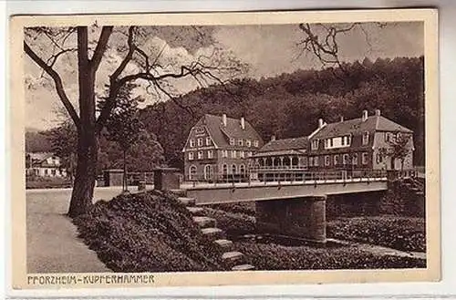 61690 Ak Pforzheim Kupferhammer Brücke 1914