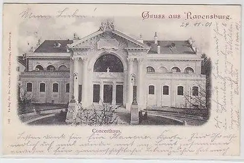 63467 Ak Gruss aus Ravensburg Concerthaus 1901