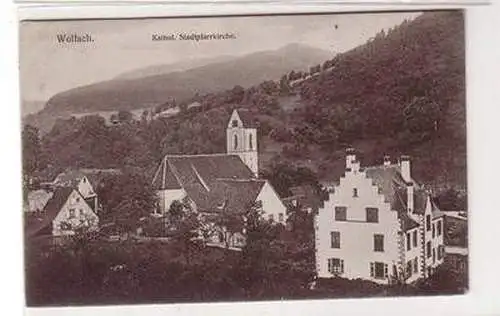 50292 Ak Wolfach katholische Stadtpfarrkirche 1919