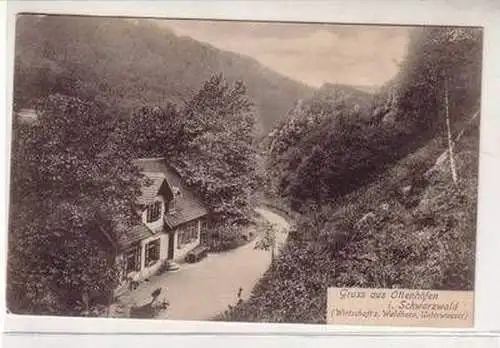 50496 Ak Gruß aus Ottenhöfen im Schwarzwald Wirtschaft zum Waldhorn 1905