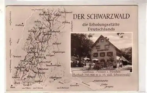 07626 Ak Raitbach Gasthaus Pension zum Hirschen 1971