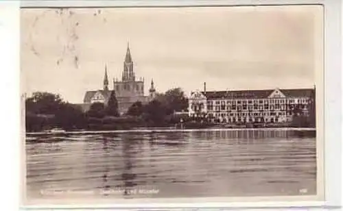 39903 Ak Konstanz Bodensee Inselhotel und Münster 1927