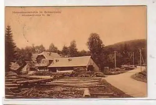 39119 Ak Holzschneidemühle im Schwarzwald 1911