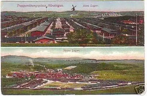 15121 Mehrbild Ak Truppenübungsplatz Münsingen 1924