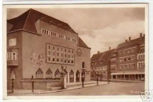 18237 Ak Schwenningen am N. Rathaus um 1920