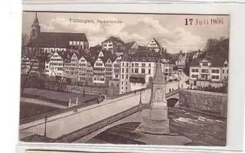 38869 Ak Tübingen Neckarbrücke 1906