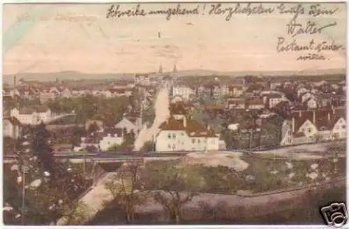 23680 Ak Gruß aus Ludwigsburg Totalansicht 1912