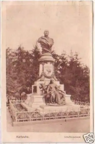 18780 Ak Karlsruhe Scheffeldenkmal 1920