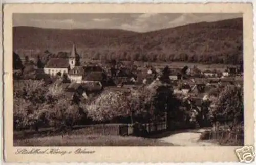 14167 Ak Stahlbad König im Odenwald 1938