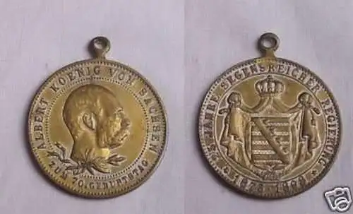 seltene Medaille Albert König von Sachsen 1898