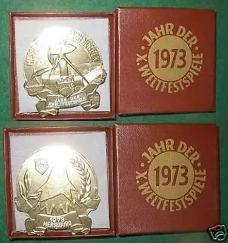 DDR Medaille MMM Merseburg 1973 im Etui