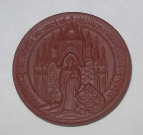 Porzellan Medaille Meißen Universität Greifswald 1981