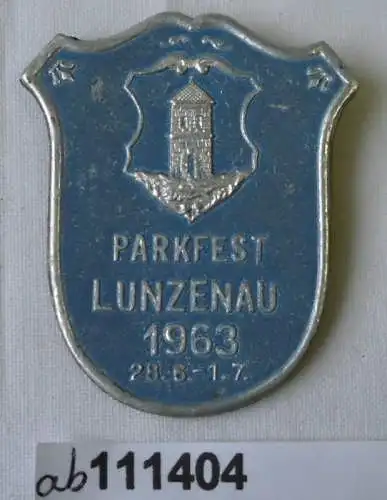 seltenes DDR Papp Abzeichen Parkfest Lunzenau 1963 (111404)