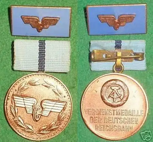 DDR Verdienstmedaille der deutschen Reichbahn Stufe 1