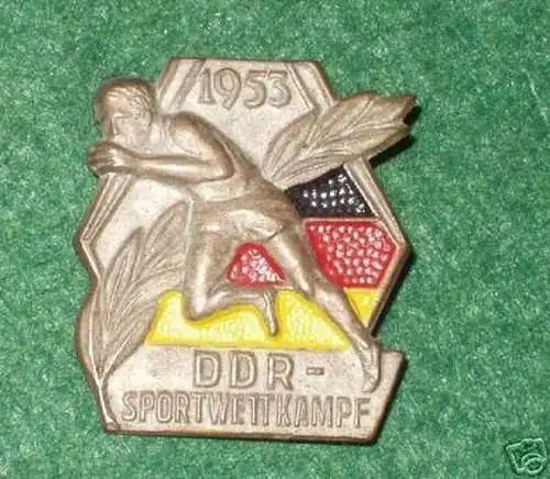 seltenes DDR Abzeichen Sportwettkampf 1953