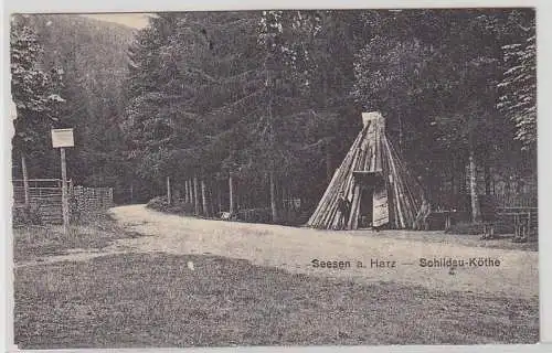 46258 Feldpost Ak Seesen am Harz Schildau Köthe 1915