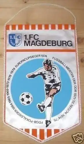 DDR Wimpel Fußball Oberliga 1. FC Magdeburg 1979