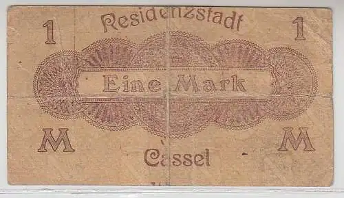 1 Mark Banknote Groß-Notgeld Residenzstadt Cassel um 1918