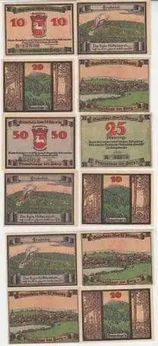 12 Banknoten Notgeld Gemeinde Braunlage 1921