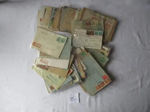 Sammlung von 100 alten postalischen Belegen DDR, SBZ usw. (126274)