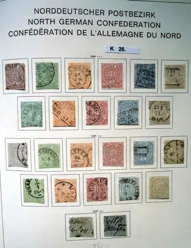 schöne hochwertige Briefmarkensammlung Norddeutscher Postbezirk komplett