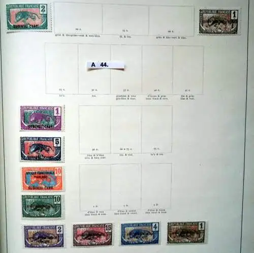 schöne hochwertige Briefmarkensammlung französische Kolonien in Afrika ab 1893