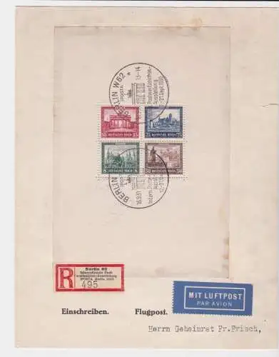 Einschreibe Brief IPOSTA Michel Block 1, 1930, geprüft (122808)