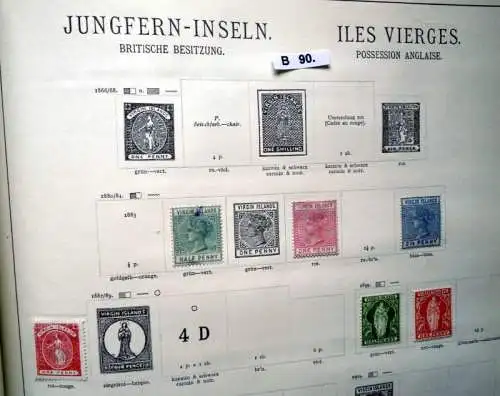 kleine Briefmarkensammlung Jungferninseln Virgin Islands