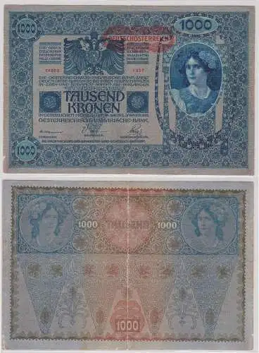 1000 Kronen Banknote Österreichisch Ungarische Bank 2.1.1902 Pick 60 (147289)