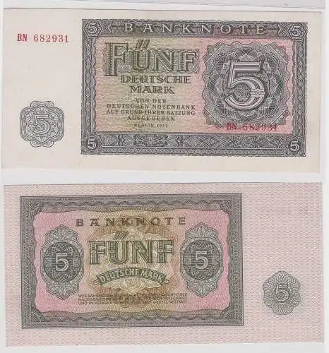 Banknote 5 Mark DDR 1955 Ro.Nr.349 a kassenfrisch (140481)